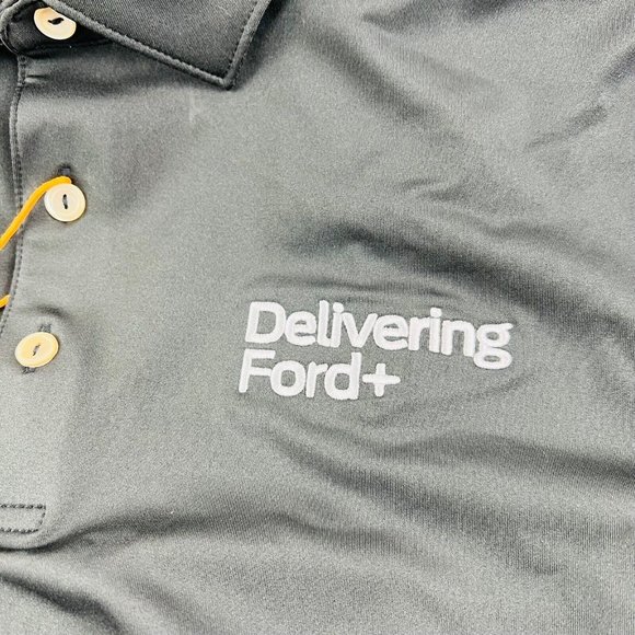 NWT Peter Millar Summer Comfort Black Short Sleeve Stretch Golf Polo Size Medium - Picture 3 of 8